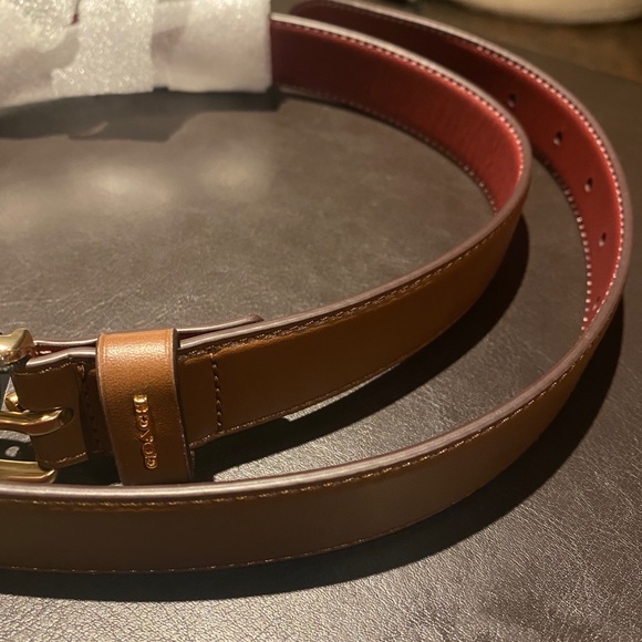 Coach Classic Belt (Saddle/Wine/Gold) - Picture 5 of 5